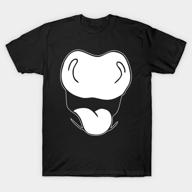 Pig snout Cute piggy snout Funny cartoon smiling pig nose T-Shirt by Guntah